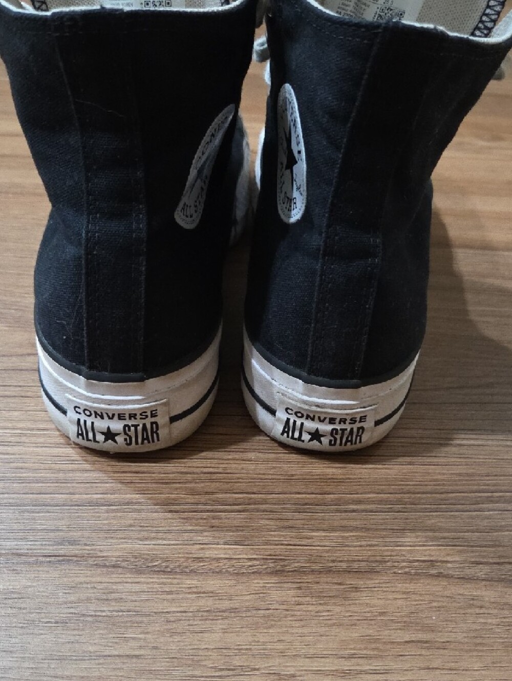 Converse Black High Top Platform Sneakers - Picture 5 of 7